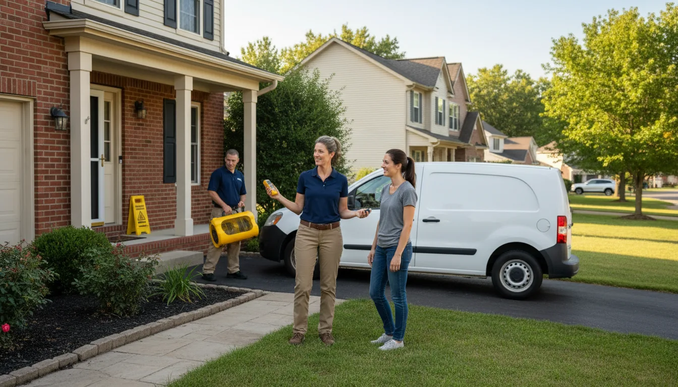 Water restoration image for Water Damage & Restoration Services in Rudolph, WI